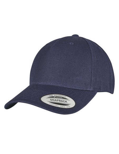 FLE-5789M-YP Classics 5-Panel Premium Curved Visor Snapback Cap 2